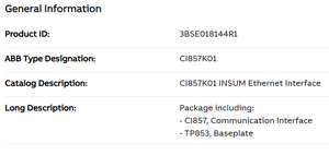 NOUVEAU CI857 CI857K01 d'origine pour unités d'interfaces <span class=keywords><strong>de</strong></span> communication AC 800M : 3BSE018144R1 en stock - Product Image 3