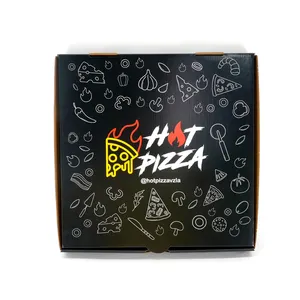 Großhandel China Custom Logo gedruckt Wellpappe zum Mitnehmen Pizza Packpapier Karton Box mit Fabrik preis