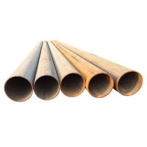 ERW LSAW-Tubo de tubería de acero soldado, tubo para estructura fluida, pieza mecanizada, muebles