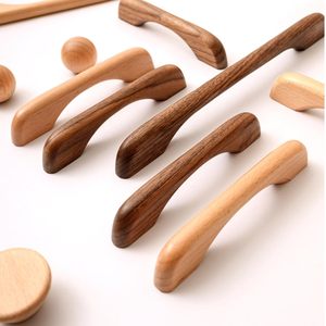 Tirador Largo de Madera para Muebles de Madera, Tiradores Antiguos de Madera Maciza - Product Image 6