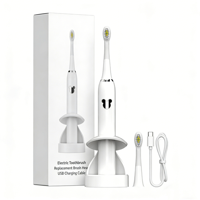 Children Kids Cartoon Sonic Electric Toothbrush 2 Brush Heads Wireless Charging Waterproof 40200VPM 3 Modes Oral Care ToothBrush