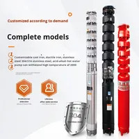 Pompe submersible pour puits profonds, moteur tout en cuivre, triphasé, haute levée, 250 m, grand débit, irrigation agricole, 380 V, pompe en fonte