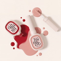Flacon vide de vernis à ongles de 15 ml, à bouchon arrondi, pour cosmétiques, gel UV, emballage en verre