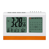Horloge de bureau numérique avec calendrier et température, affichage des heures de prière, vente en gros, modèle T-060B