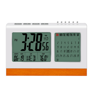 <span class=keywords><strong>Horloge</strong></span> de <span class=keywords><strong>bureau</strong></span> numérique avec calendrier et température, affichage des heures de prière, vente <span class=keywords><strong>en</strong></span> <span class=keywords><strong>gros</strong></span>, modèle T-060B - Product Image 2