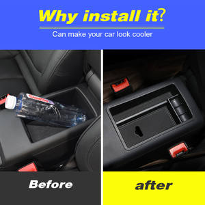 Vtear pour <span class=keywords><strong>Audi</strong></span> A3 Boîte de <span class=keywords><strong>rangement</strong></span> d'accoudoir Console centrale Porte-gobelet de porte Organisateur de <span class=keywords><strong>rangement</strong></span> de voiture Accessoires intérieurs - Product Image 3