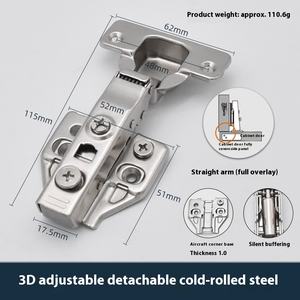 रसोई कैबिनेट दरवाजा हाइड्रोलिक बंद हिंग एडजस्टेबल हिंग एडजस्टेबल छुपा हुआ हिंज फर्नीचर हार्डवेयर एक्सेसरीज़ के लिए - Product Image 2