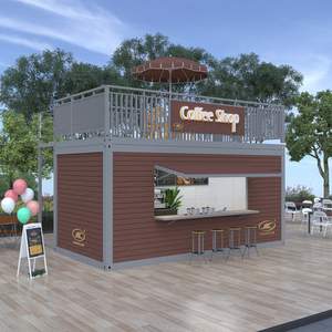 Contenedor Prefabricado Modular Móvil de Acero de 40 pies, Estilo Cristal, para Cafetería, Restaurante, Tienda de Café, Dormitorio, Oficina, Edificio, Casa en Venta - Product Image 2