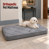 Orthopädische Hundematratze mit Kokosfaserkern, individuell wählbarem Bezugstoff und passendem Paspelband für Einzelhandels-Haustierproduktkollektionen