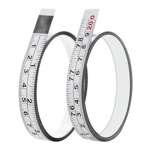 Cinta Métrica Autoadhesiva de Acero, 200cm/2m de Longitud, con Escalas Imperiales y Métricas <span class=keywords><strong>para</strong></span> Banco de Trabajo - Product Image 1