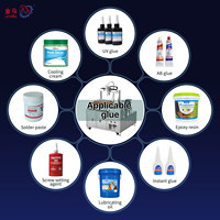 Máquina Dispensadora Visual de 3 Ejes de Alta Velocidad Totalmente Automática con Bomba de Motor y Control PLC, Dispensador de Pegamento CCD para Caja de Cambios de PCB y Motor