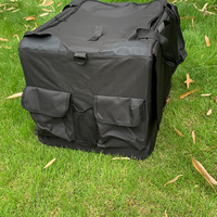 Oxford respirant Double épaule sac de transport pour animaux de compagnie grande capacité nouveau Design carré à la mode sac de voyage pliable chiens fermeture éclair