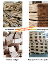 Machine de découpe de cube en bois, 4 pièces, sans poussière, pour bâtons de bois, palette de découpage de ongles, appareil de fabrication de pieds en bois