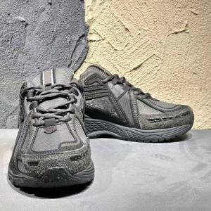 Top designer luxurious retro <b>style</b> grey sports <b>shoes</b> - breathable mesh upper lace-up casual <b>shoes</b> - Product Image 3