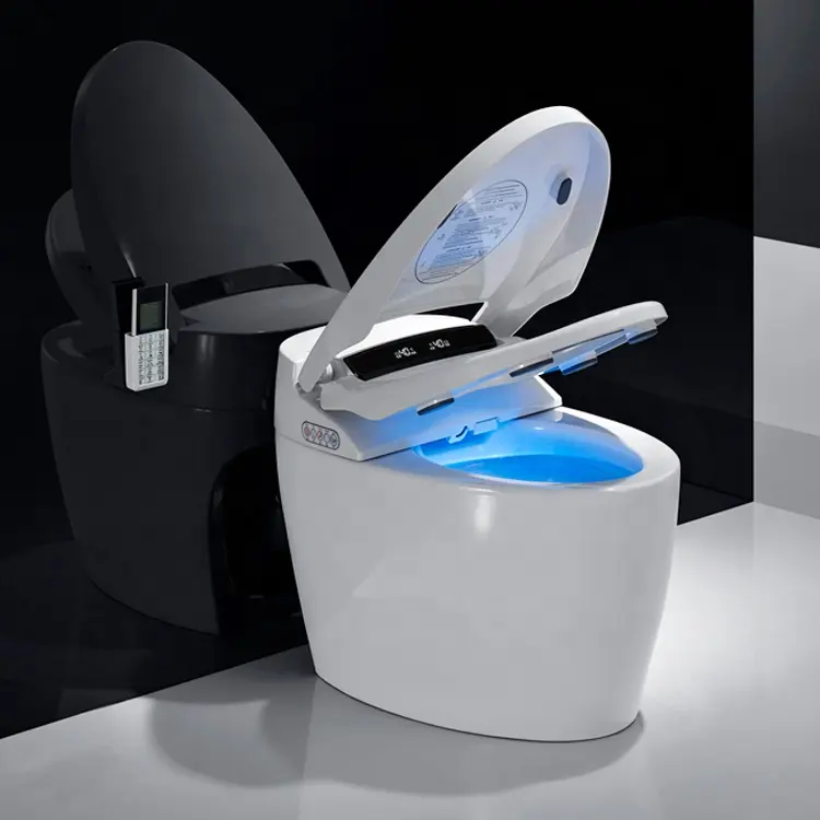 Auto sensor flush open electric bathroom japanese one piece intelligent wc commode toilet bowl automatic smart toilet