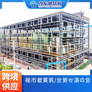 Bâtiment moderne en structure d'acier, atelier de transformation de Foshan, structure d'ingénierie, acier de qualité Q355, marque Liyou - Product Image 1