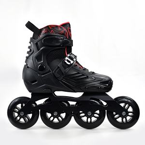Patines en Línea Profesionales de Alta Gama, Nuevo Diseño, Color Rojo Oscuro, de Lujo, con Ruedas de PU/PP y Luces Intermitentes para Niños - Product Image 4