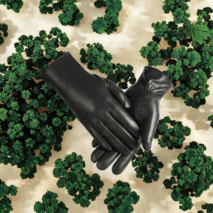 Gants en PU Authentiques 2024 Hiver Chaud Femme Coupe-Vent Extérieur Écologique Style Tendance Détection Tactile - Product Image 3