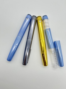 Reusable Plastic Injection <b>Pen</b> 3ml Custom Logo Metal Lid Rubber Stopper Sealing <b>Refillable</b> <b>Pen</b> Injector for Packaging Use - Product Image 4