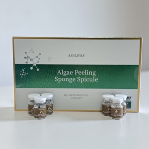 SANLIVNA Éponge exfoliante aux spicules d'algues – Biothérapie pour le renouvellement cutané, fonctions multiples : éclaircissement, réparation, raffermissement - Product Image 2