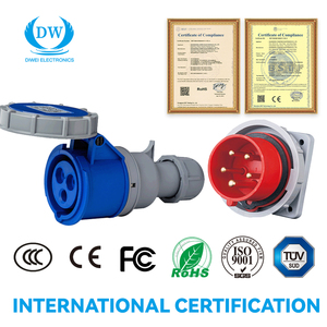 <strong>16A</strong> Nylon Industrial Plug Male &amp; Female Universal <strong>Socket</strong> Plastic <strong>Sockets</strong> <strong>with</strong> <strong>3</strong> Ac Outlets IP44 IP67 Rated 32A Current Capacity - Product Image 5