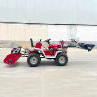 Tracteur agricole à roues motrices, 4x4, hydraulique, diesel, mini tracteur compact avec chargeur, livraison gratuite