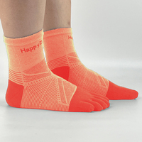 Chaussettes de sport personnalisées Coolmax à cinq doigts Chaussettes confortables de course à pied pour Pilates et yoga à cinq orteils
