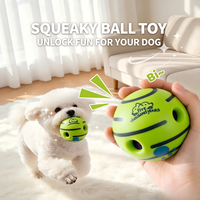 Jouet à mâcher pour chien en PVC couineur, résistant aux morsures, pour les dents, écologique, anti-ennui, interactif, en forme de ballon de football pour chiens