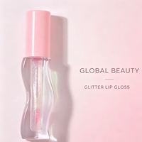 Gloss à lèvres scintillant transparent en gros avec paillettes irisées, effet repulpant longue durée pour marque privée