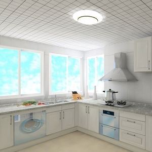 European Luxury With Island Wooden Modern Solid Wood White Shaker Kitchen Cabinet