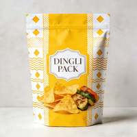 Sachet Doypack Personnalisé en Aluminium Imprimé avec Fermeture Ziplock Anti-Odeur Refermable pour Emballage Alimentaire (Snacks, Croustilles, Aliments Secs, Épices)