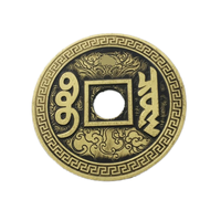 Pièce de monnaie turquoise plaquée or, style rétro, imprimée UV, personnalisée en gros, pour cadeau en cuir – Anniversaire, Remise de diplôme