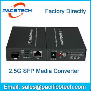 1,25G 2,5G 10G SFP Media Converter 1FX SFP <span class=keywords><strong>a</strong></span> 1TX <span class=keywords><strong>UTP</strong></span> RJ45 10/100/1000/2500Base-T RJ45 <span class=keywords><strong>a</strong></span> 2500Base-FX Fiber Media Converter SFP - Product Image 3