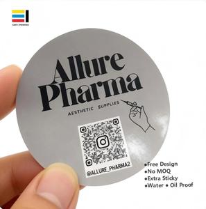 Étiquettes personnalisées en rouleau, imperméables, holographiques, dorées, <span class=keywords><strong>impression</strong></span> de logo personnalisé pour produits commerciaux, autocollants pour l'épicerie - Product Image 1