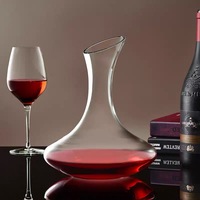 2025 Carafe à vin en verre de haute qualité 1500ml Design moderne Bubbler à vin rouge