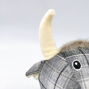 Tapón de puerta de tela con diseño personalizado de <span class=keywords><strong>toro</strong></span> gris de peluche con forma de animal de arena - Product Image 4