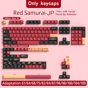 Red Knight 156 teclas Cherry perfil PBT tinte <span class=keywords><strong>ISO</strong></span> Reino Unido Alemania ruso portugués teclas multilenguaje para teclados de juegos personalizados - Product Image 3