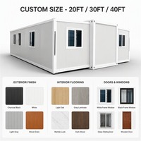 Expédition rapide, maison conteneur extensible entièrement meublée, norme australienne, 20 pieds, 40 pieds, logement secondaire, fabricant OEM certifié CE ISO9001, Australie