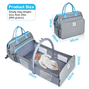 Sıcak yeni mumya seyahat bezi çantası 2021 moda bebek bezi çantası yatak sırt çantası