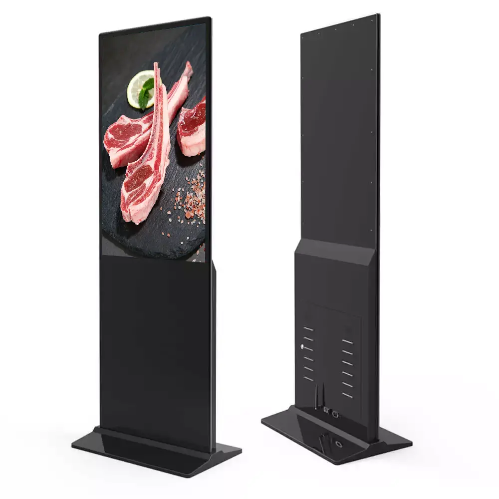 Boden stehend Vertikal TV Touchscreen Kiosk 4k Indoor Advertising Player Bildschirm Hd Lcd Led Digital Signage