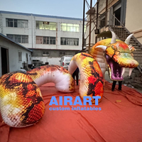 Diskon besar balon ular raksasa cobra tiup hewan kartun