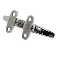 Étrier de pont marin robuste en acier inoxydable 316 poli miroir, silhouette basse et plate, pour yacht, matériel nautique