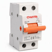 Interrupteur de commutation double alimentation SF7-125 125A 4P 230/400V IEC/EN 60947-6-1 CE Rail DIN 1-0-2