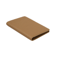 Porte-passeport vintage portable en cuir de vachette grainé avec fermeture à clip, étui de protection pour documents de voyage et cartes