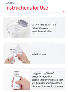 Mesin <span class=keywords><strong>Mesh</strong></span> NE-M03 CONTEC Nebulizer genggam cerdas biaya - Product Image 3