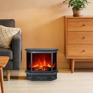 Cheminée électrique autoportante de petite taille à 3 côtés avec effet de <span class=keywords><strong>flamme</strong></span> <span class=keywords><strong>LED</strong></span> 3D, vente en gros - Product Image 4