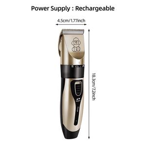 <span class=keywords><strong>Tondeuse</strong></span> Électrique Professionnelle Personnalisée Sans Fil Rechargeable USB <span class=keywords><strong>pour</strong></span> Toilettage d'Animaux Domestiques (<span class=keywords><strong>Chien</strong></span>, Chat) Silencieuse - Product Image 6