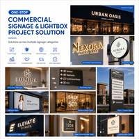 Lettres LED en acrylique et métal rétroéclairées directement de l'usine - Signalisation personnalisée en 3D illuminée pour les entreprises, les magasins, les hôtels, les restaurants