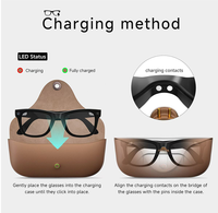 Lunettes Intelligentes MT5-Ultra AI avec Caméra 8MP, Traduction IA en Temps Réel, Musique, Transmission Wi-Fi et Étui de Charge