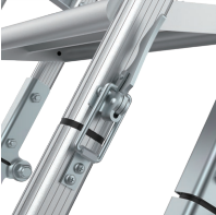 Escaliers muraux pliables en alliage d'aluminium préfabriqués sur mesure pour l'extérieur